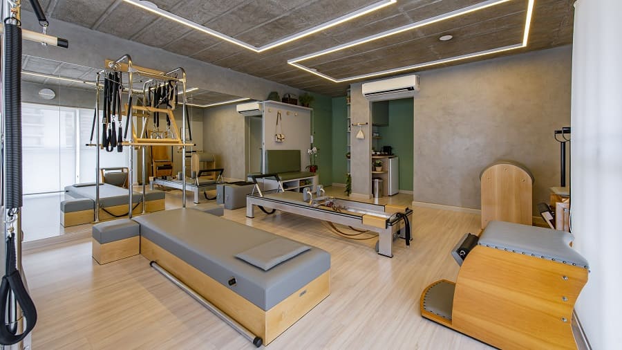 A foto mostra uma visão ampla do projeto da liber pilates