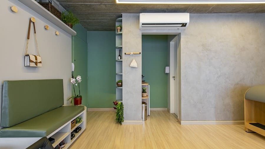 a foto mostra o hall de entrada da liber pilates